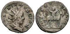 Roman Imperial / Imperio Romano Valeriano II. Antoniniano-Antoninianus. 257-58 d.C. Cologne. (Spink-10731). (Ric-3). Rev.: IOVI CRESCENTI. Júpiter, sobre cabra a derecha con su mano alzada. Ag. 3,34 g