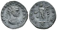 Roman Imperial / Imperio Romano Aureliano. Antoniniano-Antoninianus. 271 d.C. Siscia. (Spink-11541). (Ric-223). Rev.: GENIVS ILLVR. Genio en pie a izquierda, con pátera y cuerno de la abundancia, detr