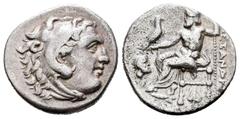 Grecia Antigua / Greek Coins Imperio Macedonio. Alejandro III Magno. Dracma. 310-301 a.C. Abydos. (Price-1551). Ag. 4,17 g. MBC. Est...50,00.
