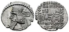Grecia Antigua / Greek Coins Imperio Parto. Vologases III. Dracma. 105-47 a.C. (Mitchiner-672). (Gc-5831 similar). Ag. 3,23 g. EBC. Est...75,00. / Kingdom of Parthia. Vologases III. Dracma. 105-47 a.C