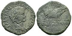 Ancient Hispania / Hispania Antigua Cascantum. Unit. 14-36 a.C. Cascante (Navarra). Época de Tiberio. (Abh-691). (Acip-3157). Anv.: Tiberius' laureate head right, around TI CAESAR DIVI AVG F AVGVSTVS.