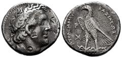 Greek Coins Ptolemaic Kings of Egypt. Ptolemy I Soter. Tetradrachm. 300-285 BC. Alexandria. (Svoronos-265). (Sng Cop-73). Anv.: Diademed head right of Ptolemy I right, wearing aegis around neck. Rev.: