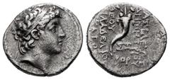Greek Coins Seleukid Kingdom. Demetrios II Nikator. Drachm. Year ΓOP (173) = 140-139 BC. (Hgc-977a). (SC-1905). Anv.: Diademed head of Demetrios to right. Rev.: ΒΑΣΙΛΕΩΣ ΔΗΜΗTΡΙΟΥ ΘEOY ΦIΛAΔEΛΦOY NIKA