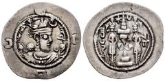 Greek Coins Sassanid Empire. Khusru I. Drachm. 575 AD. Ag. 4,09 g. Choice VF. Est...30,00. SPANISH DESCRIPTION: Imperio Sasánida. Khusru I. Dracma. 575 d.C. Ag. 4,09 g. MBC+. Est...30,00.