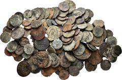 Ancient Coins Ancient Coins. Lot of 150 Roman bronzes of small Roman modules. TO EXAMINE. Est...120,00. SPANISH DESCRIPTION: Mundo Antiguo. Lote de 150 bronces romanos de módulos pequeños romanas. A E