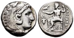 Greek Coins Kingdom of Macedon. Alexander III, "The Great". Tetradrachm. 320-315 BC. Amphipolis. (Price-432). Anv.: Head of Herakles right, wearing lion skin headdress. Rev.: AΛΕΞΑΝΔΡΟΥ, Zeus Aëtophor