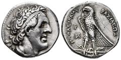Greek Coins Ptolemaic Kings of Egypt. Ptolemy I Soter. Tetrachalkon. 305-282 BC. Alexandria. (Sng Cop-71). (Svoronos-256). Anv.: Diademed head right of Ptolemy I right. Rev.: ΒΑΣΙΛΕΩΣ ΠΤΟΛΕΜΑΙΟΥ. Eagl
