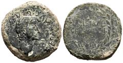 Celtiberian Coins Acci. Time of Caligula. Dupondius. 34-41 BC. Guadix (Granada). (Abh-41). (Acip-3009). Anv.: C.CAE-SAR. AVG. GERMANICVS. Bare head of Caligula right. Rev.: COL. IVL. GEM. ACCI. within