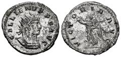 Roman Imperial Gallienus. Antoninianus. 263 AD. Antioch. (Ric-662). Rev.: VICTORIA AVG, Victory walking left, holding wreath and palm. Bi. 3,31 g. Silver-plated. Choice VF. Est...50,00. SPANISH DESCRI