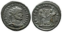 Roman Imperial Diocletian. Antoninianus. 295-298 AD. Heraclea. (Spink-12833). (Ric-531). Rev.: CONCORDIA MILITVM. Ae. 3,59 g. Choice VF. Est...35,00. SPANISH DESCRIPTION: Diocleciano. Antoniniano. 295