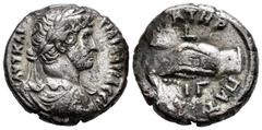 Roman Imperial Hadrian. Tetradrachm. Year 13 = 128/9 AD. Alexandria. (RPC-III 5728). (Köln-994/6). (Dattari (Savio)-1525). Anv.: AVT KAI TPAI AΔPIA CEB, laureate, draped and cuirassed bust to right. R