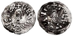 Visigothic Coins Recaredus I (586-601). Tremissis. Toledo. (R. Pliego-98b). (Cnv-73.2). Anv.: + RECCAREDVS REX. Rev.: + ToLETo PIVS. Ag. 1,09 g. VF. Est...600,00. SPANISH DESCRIPTION: Recaredo I (586-