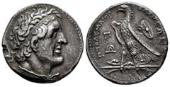 Greek Coins Ptolemaic Kings of Egypt. Ptolemy II Philadelphos. Tetradrachm. 281-246 BC. Alexandria. (Svoronos-530). (Sng Cop-104). Anv.: Diademed bust of Ptolemy I right, wearing aegis. Rev.: Eagle st