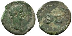 Roman Imperial Nerva. Sestertius. 98 AD. Rome. (Ric-136). Ae. 15,94 g. Broken planchet. Almost VF. Est...120,00. Spanish Description: Nerva. Sestercio. 98 d.C. Roma. (Ric-136). Ae. 15,94 g. Restitució