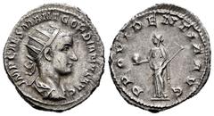 Roman Imperial Gordian III. Antoninianus. 238-239 AD. Rome. (Spink-8655). (Ric-4). (Seaby-302). Rev.: PROVIDENTIA AVG. Ag. 5,04 g. Choice VF/Almost XF. Est...35,00. Spanish Description: Gordiano III. 