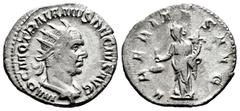 Roman Imperial Trajan Decius. Antoninianus. 249-251 AD. Rome. (Ric-28b). (Rsc-105). Anv.: IMP C M Q TRAIANVS DECIVS AVG, radiate and draped bust right. Rev.: VBERITAS AVG, Uberitas standing left, hold