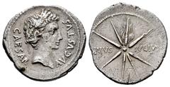 Roman Imperatorial Augustus. Denarius. 19-18 BC. Colonia Patricia (Córdoba). (Rsc-98). (Ffc-77). (Ric-37a). (Cal-704). Anv.: CAESAR AVGVSTVS head of Augustus right wearing oak-wreath. Rev.: (D)IVVS - 