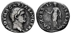 Roman Imperial Otho. Denarius. 69 AD. Rome. (Ric-4). (Rsc-3). Anv.: (IMP) M OTHO CAESAR AVG TR P, bare head right. Rev.: PAX ORBIS TERRARVM, Pax standing left holding branch and caduceus. Ag. 3,12 g. 