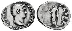 Roman Imperial Otho. Denarius. 69 AD. Rome. (Ric-10). (Rsc-15). Anv.: IMP OTHO (CAES)AR AVG TR P, bare head to right. Rev.: SECVRITAS P R, Securitas standing facing, head to left, holding wreath and s
