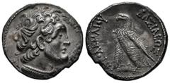 Greek Coins Ptolemaic Kings of Egypt. Tetradrachm. 204-180 BC. Alexandria. (Svoronos-1231/1489). (Sng Cop-244/5). Anv.: Diademed head of Ptolemy I to right, wearing aegis. Rev.: BAΣIΛEΩΣ ΠTOΛEMAIOY, e