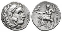Greek Coins Kingdom of Thrace. Alexander III, "The Great". Drachm. 336-323 BC. Magnesia and Maeandrum. Posthumous issue. (Price-1996). Anv.: Head of Heracles right, wearing lion skin headdress. Rev.: 
