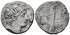Greek Coins Seleukid Kingdom. Antiochos IX Eusebes Philopator Kyzikenos. Tetradrachm. 113/2-107/6 BC. Ptolemaïs (Ake). (SC-4390.3a). (Hgc-9, 1228I). Anv.: Diademed head right. Rev.: ΒAΣΙΛEΩΣ ΑNTIOXOY 