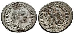 Roman Imperial Philip II. Seleucis and Pieria. Tetradrachm. 248-249 AD. Antioch. (Prieur-466). (McAlee-1045b). Anv.: AYTOK K M IOYΛI ΦIΛIΠΠOC CЄB, laureate, draped and cuirassed bust to right. Rev.: Δ