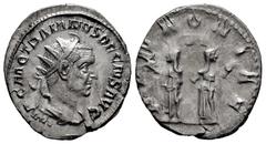 Roman Imperial Trajan Decius. Antoninianus. 249-251 AD. Rome. (Ric-IV 21b). (Rsc-86). Anv.: IMP C M Q TRAIANVS DECIVS AVG, radiate, draped and cuirassed bust to right. Rev.: PANNONIAE, the two Pannoni