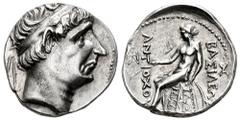 Greek Coins Seleukid Kingdom. Antiochos I Soter. Tetradrachm. 281-261 BC. Antioch on the Orontes. (SC-335.6). (Sng Ans-6866). Anv.: Diademed head of Antiochos I to right. Rev.: BAΣIΛEΩΣ ANTIOXOY, Apol