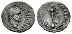 Roman Imperial Galba. Quinarius. 68-69 AD. Lugdunum. (Ric-I 131). (Bmcre-246). (Rsc-318). Anv.: SER•GALBA•IMP•CA(ESAR•AVG P M•)T P, laureate head to right. Rev.: VICTO(RIA) GALBAE•AVG, Victory standin