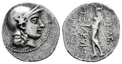Greek Coins Seleukid Kingdom. Seleukos II Kallinikos. Drachm. 246-226 BC. Antioch on the Orontes. (SC-691). (Hgc-9, 310a). Anv.: Head of Athena right, wearing crested Attic helmet. Rev.: BAΣIΛEΩΣ ΣEΛE