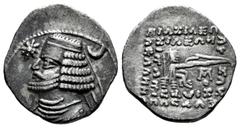 Greek Coins Kingdom of Parthia. Orodes II. Drachm. 57-38 BC. (Gc-7445). (Sellwood-47.09). Ag. 3,44 g. Choice VF. Est...70,00. Spanish Description: Imperio Parto. Orodes II. Dracma. 57-38 a.C. (Gc-7445