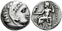Greek Coins Kingdom of Macedon. Antigonos I Monophthalmos. Drachm. 319-310 a.C. Kolophon. Struck as Strategos, in the name and types of Alexander III. (Price-1792). (Müller-1606). (Sng Cop-918). Anv.: