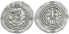 Greek Coins Sassanid Empire. Khusro II. Drachm. RY 24. DL (unknown mint). (Göbl-II/3). Ag. 3,00 g. Choice VF. Est...55,00. Spanish description: Imperio Sasánida. Khusro II. Dracma. RY 24. DL (Ceca des