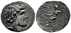Greek Coins Seleukid Kingdom. Alexander I Balas. Tetradrachm. Date SE 164 = 149/8 BC. Antioch. (SC-1782). (Hgc-9, 875a). Anv.: Diademed head to right. Rev.: Diademed head to right. Ag. 15,91 g. Roughn