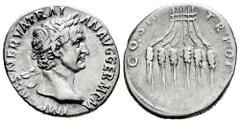 Roman Imperial Trajan. Cistophorus. 98-99 AD. Uncertain mint in Asia Minor. (Ric-II 717). (Rpc-III 1317). (Rsc-607). Anv.: IMP CAES NERVA TRAIAN AVG GERM P M, laureate bust right. Rev.: TR POT COS II,