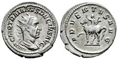 Roman Imperial Trajan Decius. Antoninianus. 249-250 AD. Rome. (Ric-IV 11b). (Rsc-4). Anv.: IMP C M Q TRAIANVS DECIVS, radiate, draped and cuirassed bust to right. Rev.: ADVENTVS AVG, Emperor on horse 