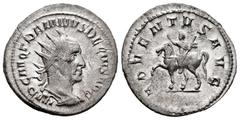 Roman Imperial Trajan Decius. Antoninianus. 249-251 AD. Rome. (Ric-62a). Anv.: IMP C M Q TRAIANVS DECIVS AVG, radiate and cuirassed bust right. Rev.: ADVENTVS AVG, Trajan Decius on horseback left, rai