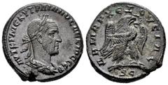 Roman Imperial Trajan Decius. Seleucis and Pieria. Tetradrachm. 249-250 AD. Antioch. (Prieur-579). (McAlee-1125b). Anv.: ΑΥΤ Κ Γ ΜЄ ΚΥ ΤΡΑΙΑΝΟϹ ΔЄΚΙΟϹ ϹЄΒ, Laureate, draped and cuirassed bust to right