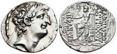 Greek Coins Seleukid Kingdom. Antiochos VIII Epiphanes. Tetradrachm. 109-96 BC. Antioch. (SC-2309.2c). Anv.: Diademed head of Antiochos to right within fillet border. Rev.: ΒAΣΙΛEΩΣ ΑNTIOXOY EΠIΦANOYΣ