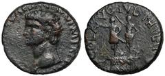Ancient Coins Claudius (41-54 AD) AE25, PhilippiObverse: TI CLAVDIVS CAESAR AVG P M TR P IMOHead left. Reverse: COL AVG IVL PHILIPP Bronze, diameter 23,5 x 25,5 mm, weight 9,41 g. Awers: Głowa cesarza