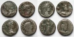 Ancient Coins Alexandrian Tetradrachms, lot (4pcs) Grade: F-VFANCIENT COINS ROMAN EMPIRE