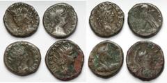 Ancient Coins Alexandrian Tetradrachms, lot (4pcs) Grade: F-VFANCIENT COINS ROMAN EMPIRE