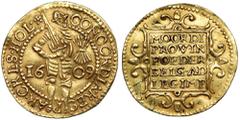 NETHERLAND'S GOLD | THE GRAIN COLLECTION Netherlands, Ducat 1609 - Holland, DordrechtAn example of a rarer minting period in the Netherlands. In the knight's hand clearly visible 7 arrows symbolizing 