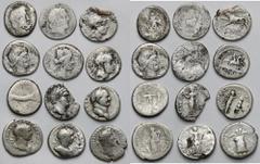 Ancient coins Republika i Cesarstwo Rzymskie, w tym OTHO - zestaw (12szt)Monety w mocno obiegowych stanach zachowania, ale ciekawsze typy i rzadsze panowania. Średnica od 18 do 21 mm. Grade: od 4 do 3