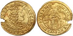 COINS POLAND Jan II Kazimierz, Dukat Toruń 1655 HI-L Egzemplarz praktycznie pełnej menniczej świeżości, bez zauważalnych śladów obiegu, jednak w praktyce niemożliwy do numerycznej oceny stanu zachowan