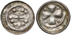 Medieval Poland Collection Denar krzyżowy CNP V - krzyż perełkowy młodszy z krzyżykami w kątach ramion Emisja ok. 1080 r.Av. Krzyż perełkowy młodszy z krzyżykami w kątach ramion. W otoku widoczny frag