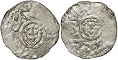 Medieval Poland Collection Bolesław III Krzywousty, Denar Wrocław (przed 1107) Jedna z najstarszych monet wrocławskich - denar Bolesława Władysławica (Krzywoustego) jako księcia śląskiego.Emisja sprze