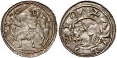 Medieval Poland Collection Władysław II Wygnaniec, Denar - Walka z lwem Bardzo ładny egzemplarz. Pełna czytelność napisów otokowych. Bardzo ładnie, efektownie przedstawiony lew. Lekko niedobita postać