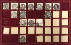 Ancient Coins Greece, lot of Thirteen (13) AR Tetradrachms + One (1) AR Lidian Siglos (Half stater). In total fourteen (14) coins, VI - II century B.C. Grecja, zestaw 13 Tetradrachm + 1 Lidyjski Siglo